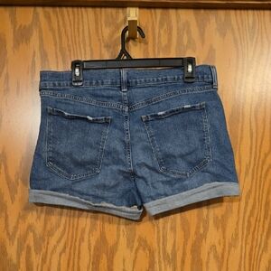 Old Navy Classic Blue Jean Boyfriend Fit Shorts Size 12